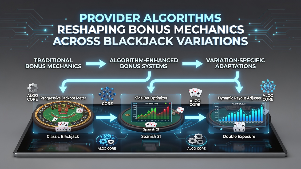 Real-time data flows influencing bonus recalibration in blackjack software
